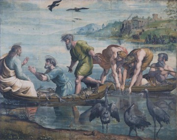 La pesca milagrosa del maestro renacentista Rafael Pinturas al óleo